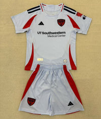 Dallas 25/26 White/Red Away Kids Jersey Set