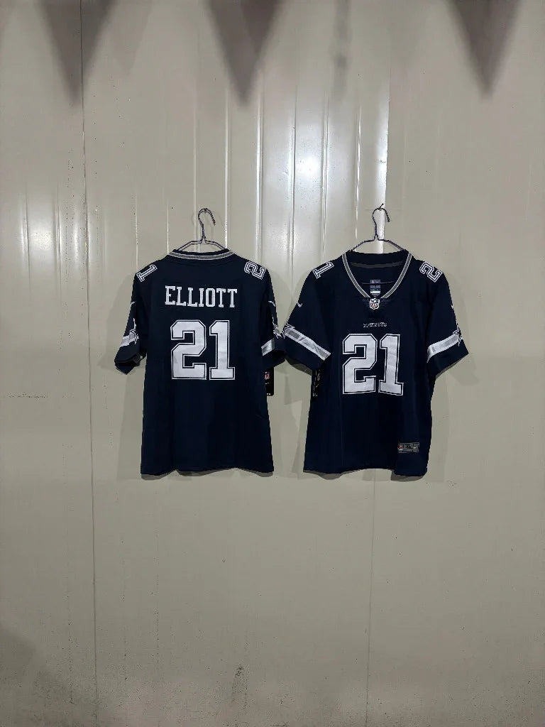Dallas Cowboys 25/26 Elliott #21 Navy Kids Jersey