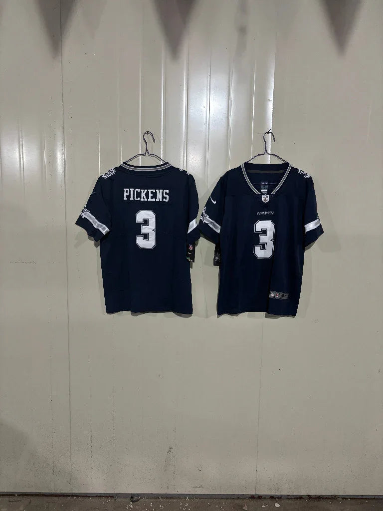 Dallas Cowboys 25/26 Pickens #3 Navy Kids Jersey