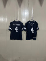 Dallas Cowboys 25/26 Prescott #4 Navy Kids Jersey
