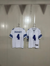 Dallas Cowboys 25/26 Prescott #4 White Kids Jersey