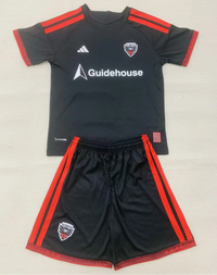 DC United 26/27 Black/Red Home Kids Jersey Set