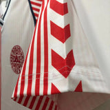 Denmark 1986/87 Vintage Retro Red and White Away Jersey