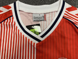 Denmark 1986/87 Vintage Retro Red and White Home Jersey
