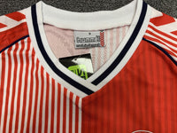 Denmark 1986/87 Vintage Retro Red and White Home Jersey