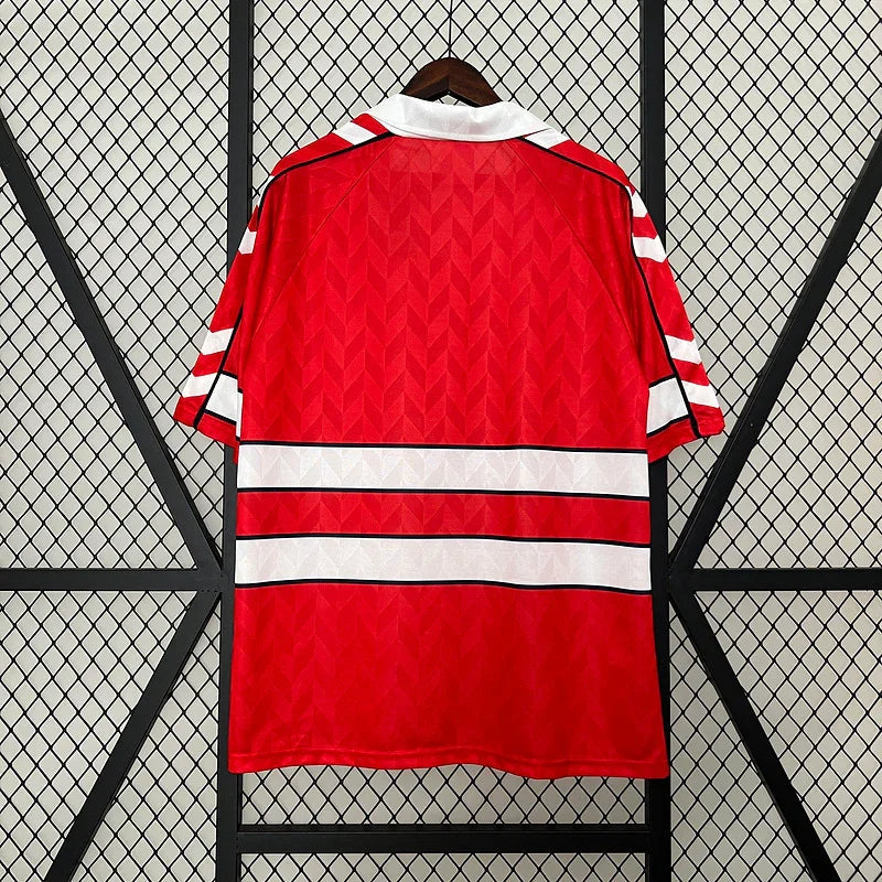 Denmark 1998 Retro Red/White Home Jersey