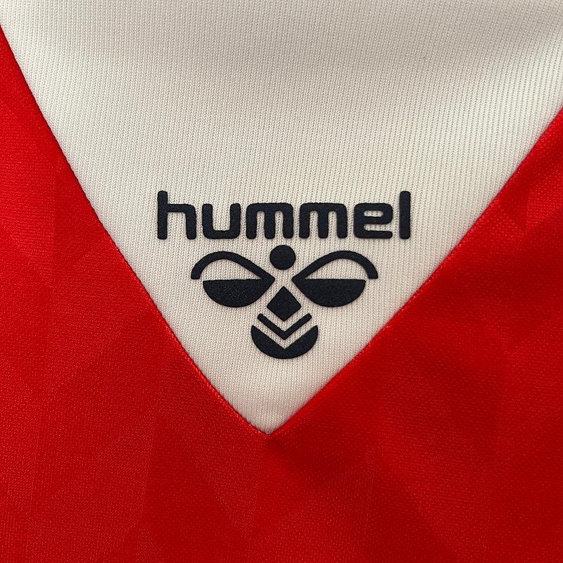 Denmark 1998 Retro Red/White Home Jersey