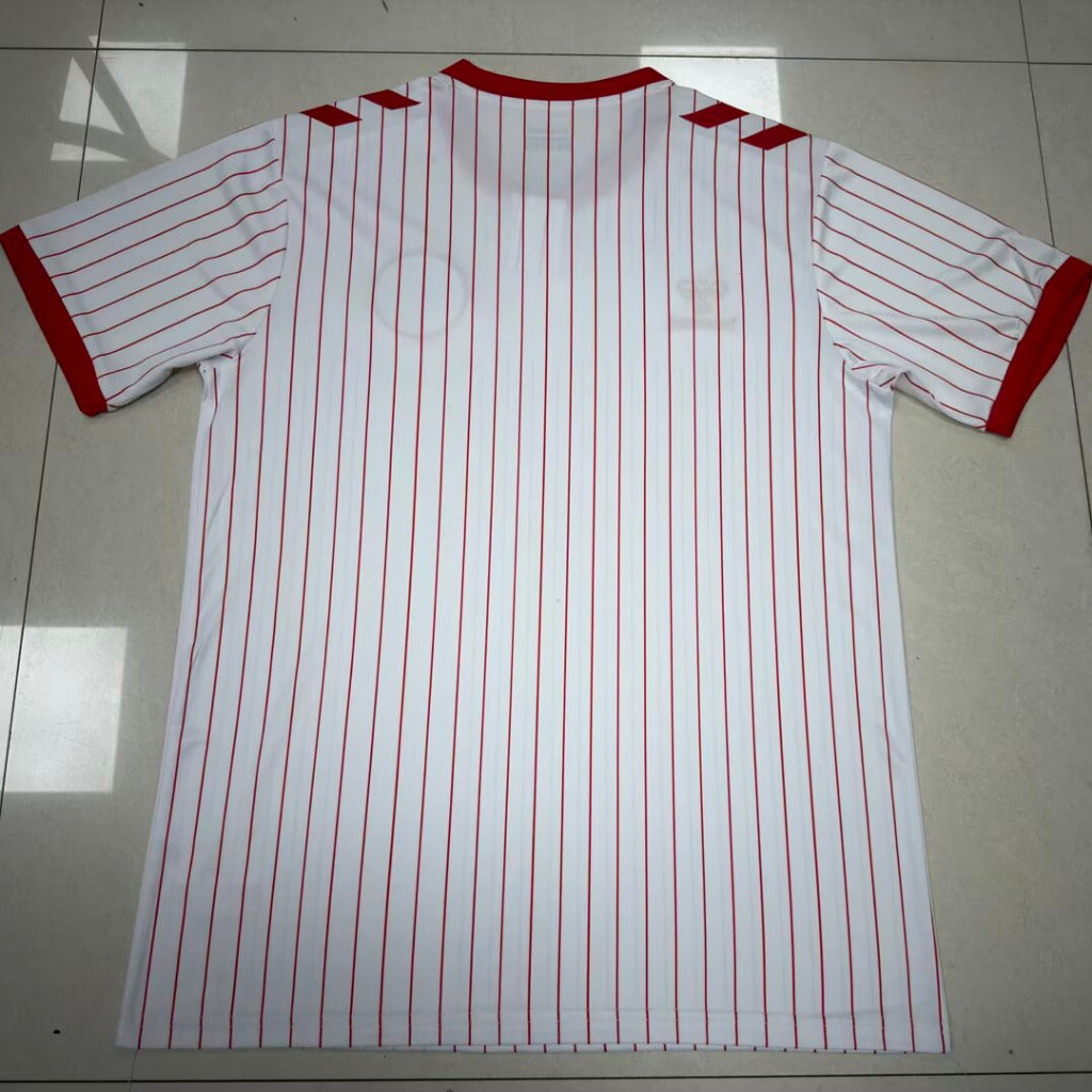 Denmark 2026 White/Red Stripes Away Jersey