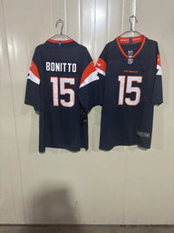 Denver Broncos 25/26 Bonitto #15 Navy NFL Jersey