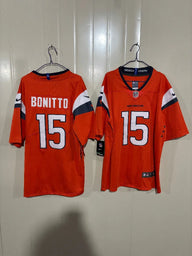 Denver Broncos 25/26 Bonitto #15 Orange/Black NFL Jersey