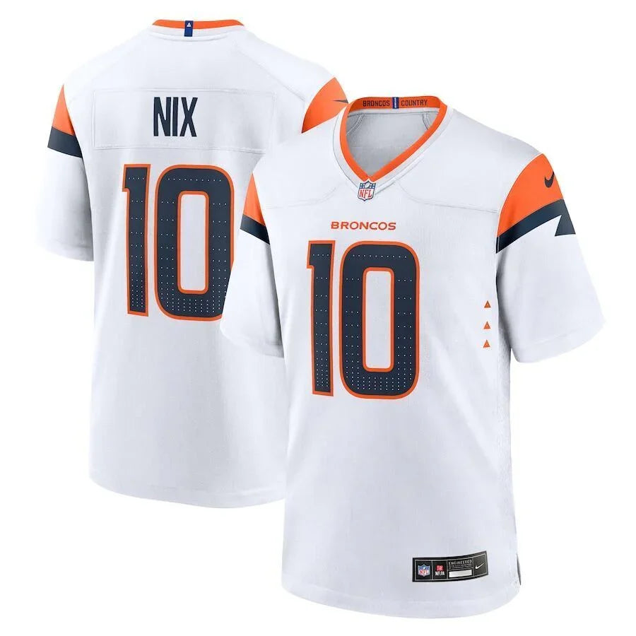 Denver Broncos 25/26 Nix #10 White NFL Jersey