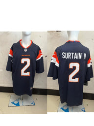 Denver Broncos 25/26 Surtain II #2 Navy NFL Jersey