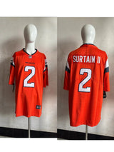 Denver Broncos 25/26 Surtain II #2 Orange/Black NFL Jersey