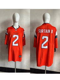 Denver Broncos 25/26 Surtain II #2 Orange/Black NFL Jersey