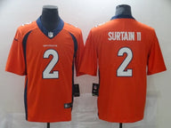 Denver Broncos 25/26 Surtain II #2 Orange/Navy NFL Jersey