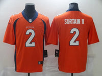 Denver Broncos 25/26 Surtain II #2 Orange/Navy NFL Jersey