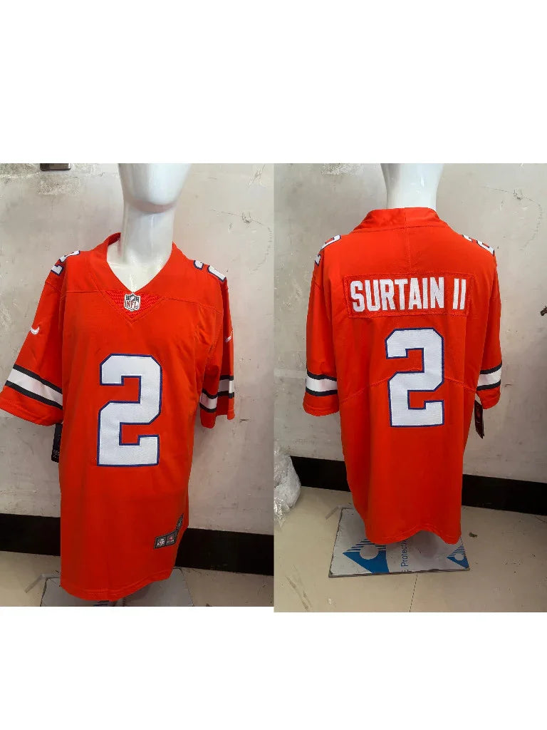 Denver Broncos 25/26 Surtain II #2 Orange NFL Jersey