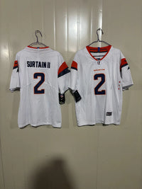 Denver Broncos 25/26 Surtain II #2 White Game Kids Jersey