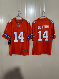 Denver Broncos 25/26 Sutton #14 Orange NFL Jersey
