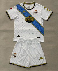 Deportivo de La Coruna 25/26 White/Blue Third Kids Jersey Set