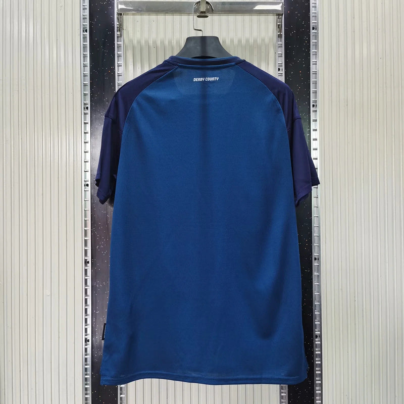 Derby County 2000 Vintage Retro Blue/White Away Jersey