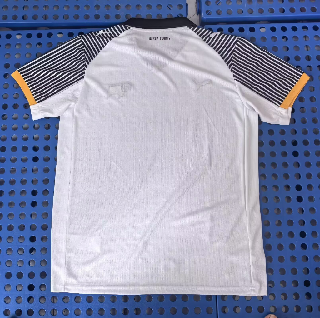 Derby County 25/26 White/Black Home Jersey
