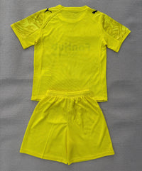 Derby County 25/26 Yellow Goalkeeper Kids Jersey Set