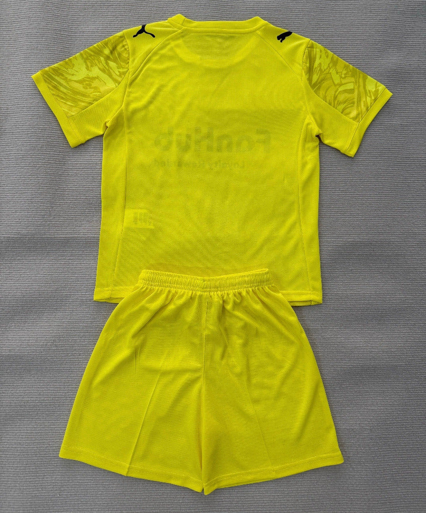 Derby County 25/26 Yellow Goalkeeper Kids Jersey Set