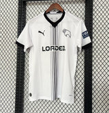 Derby County 26/27 White/Greyscale Stripe Home Jersey