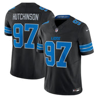 Detroit Lions 25/26 Hutchinson #97 Black NFL Game Jersey