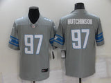 Detroit Lions 25/26 Hutchinson #97 Gray NFL Game Jersey