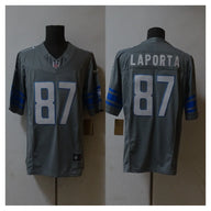 Detroit Lions 25/26 LaPorta #87 Gray NFL Game Jersey