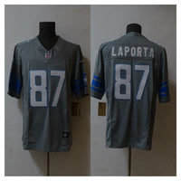 Detroit Lions 25/26 LaPorta #87 Gray NFL Game Jersey