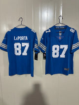 Detroit Lions 25/26 LaPorta #87 Royal Blue Game Kids Jersey