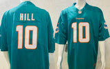 Dolphin 25/26 Hill #10 Aqua NFL Game Jersey