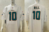 Dolphin 25/26 Hill #10 White NFL Game Jersey
