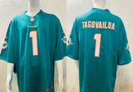 Dolphin 25/26 Tagovailoa #1 Aqua NFL Game Jersey