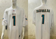 Dolphin 25/26 Tagovailoa #1 White NFL Game Jersey