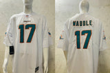 Dolphin 25/26 Waddle #17 White NFL Game Jersey