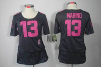 Dolphins 2021/22 Marino #13 Black/Pink Women NFL Jersey
