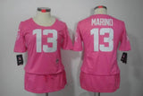 Dolphins 2021/22 Marino #13 Pink/White Women NFL Jersey