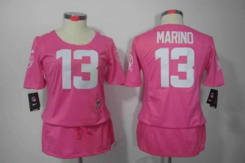 Dolphins 2021/22 Marino #13 Pink/White Women NFL Jersey