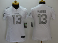 Dolphins 2021/22 Marino #13 White/Gray Women NFL Jersey