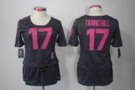 Dolphins 2021/22 Tannehill #17 Black/Pink Women NFL Jersey