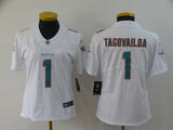 Dolphins 2022/23 Tagovailoa #1 White Women NFL Jersey