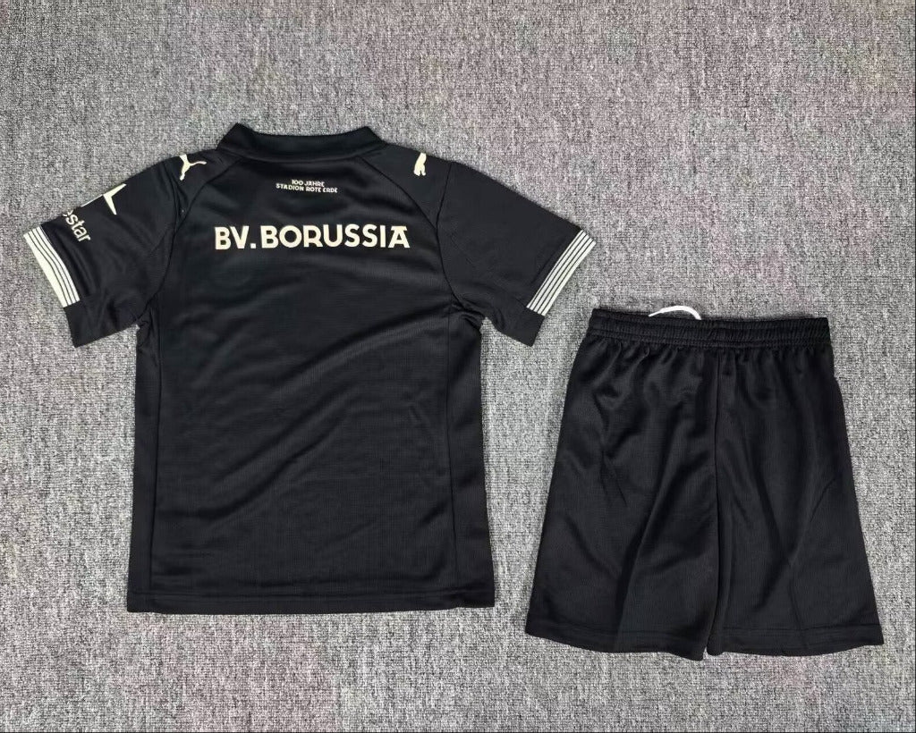 Dortmund 26/27 Black Rote Erde Special Edition Kids Jersey Set