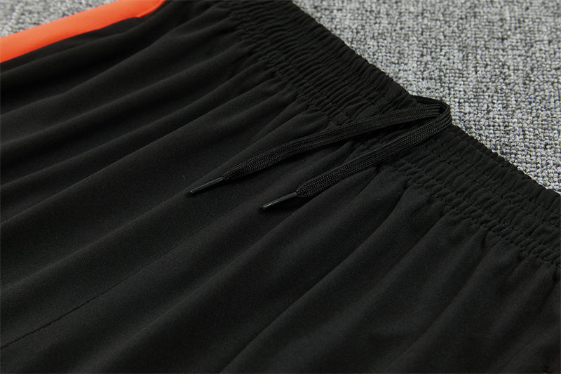 Dutch 26/27 Black with Red Training Tracksuit Set