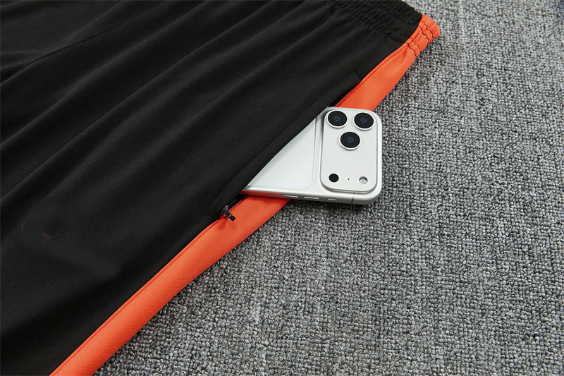 Dutch 26/27 Black with Red Training Tracksuit Set