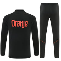 Dutch 26/27 Black with Red Training Tracksuit Set
