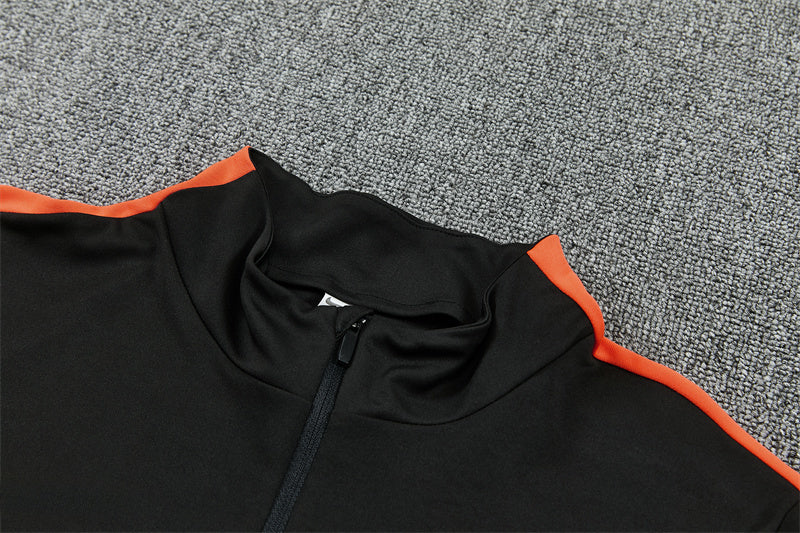 Dutch 26/27 Black with Red Training Tracksuit Set
